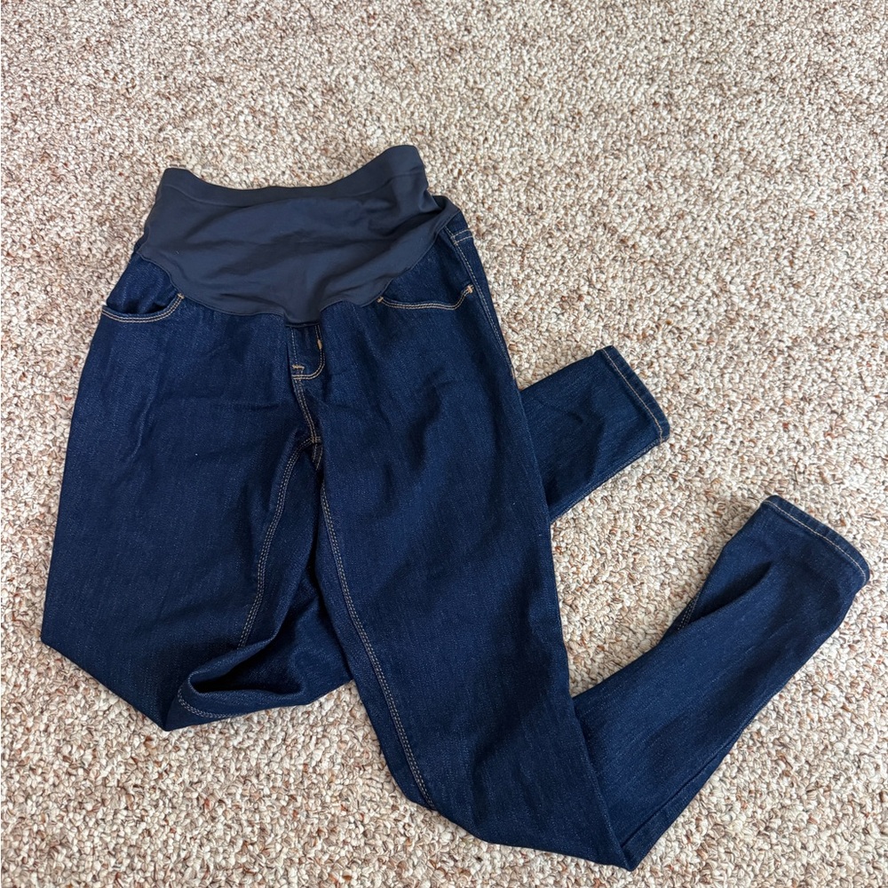 Old Navy Women's Dark Blue Maternity Jeggings